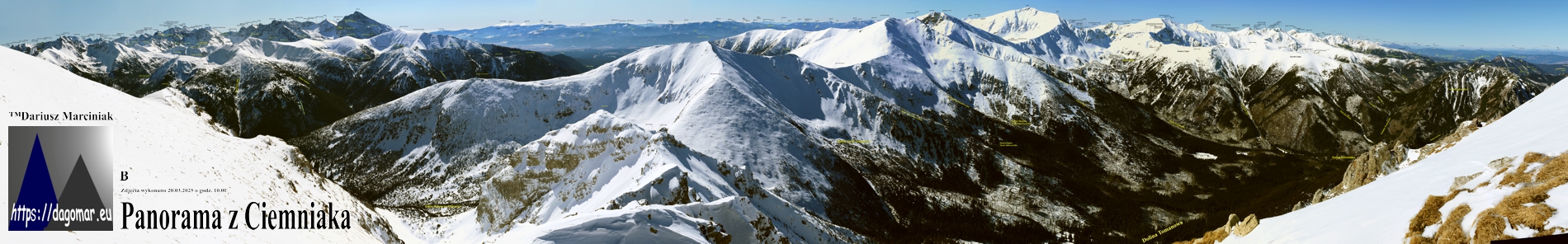 panorama z Ciemniaka